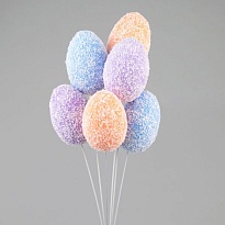 Вставка Яйцо Пасхальное 6*4*h23см в обсыпке