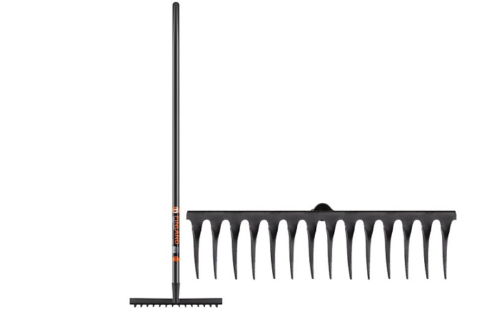 Грабли огородные Finland 14 зубьев h135см черный