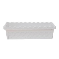 Ящик балконный Parad 100*18 h14см 32,4л пластик бело-песочный