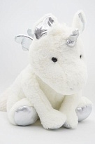 Мягкая игрушка Единорог Юникорн старший h40см серебряный