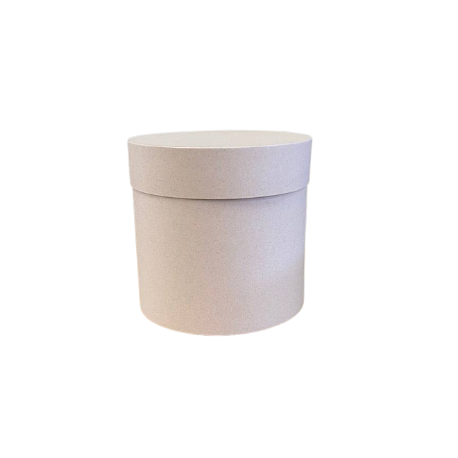 Коробка шляпная с крышкой d15*h15см матовый виноградный