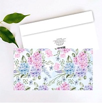 Конверт для денег Гортензии 19*10см