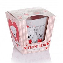 Свеча в стакане Bartek, 115г аромат Плюшевый мишка