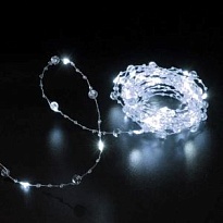Гирлянда нить Льдинка 10м 8реж белый