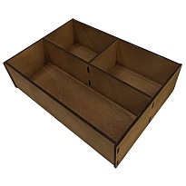 Ящик декоративный 3 в 1 35*25*9,6см дуб