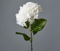 Гортензия одиночная искусственная 1 голова h65см белый