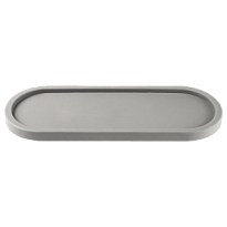 Подставка 42,5*16 h2,1см пластик серый жемчуг