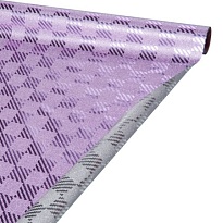 Пленка блестящая, 50см*5м, Клетка сиреневый