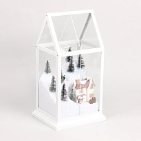 Композиция НГ светящаяся 18*15*33см белый