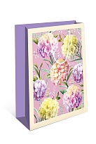 Пакет подарочный 33*43*10см гортензия