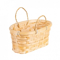 Корзина (бамбук) d26*h13*hh11см овал натуральный