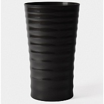 Вазон Bratek Premium d22 h36см 10,5л пластик графитовый