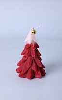 Свеча декоративная Ель 8*8*13см красный