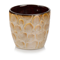 Кашпо Polnix Vintage d14 h13см керамика коричневый 