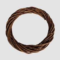 Венок декоративный (ива) d40 h8см коричневый