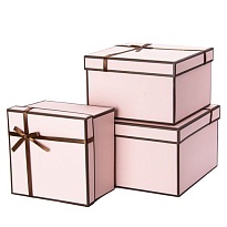Коробка подарочная, "Кант" 22*13см, розовый
