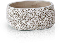 Кашпо миска Polnix Etno d24 h10см бетон серый