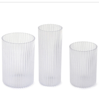 Кашпо-вазы Lamela Nemo d10 h15см 0.9л d12 h18см 1,6л d9 h21.7см 0,9л пластик прозрачный 