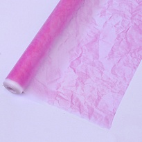 Пленка с эффектом жатой бумаги 60см*8,5м Эколюкс ярко-розовый