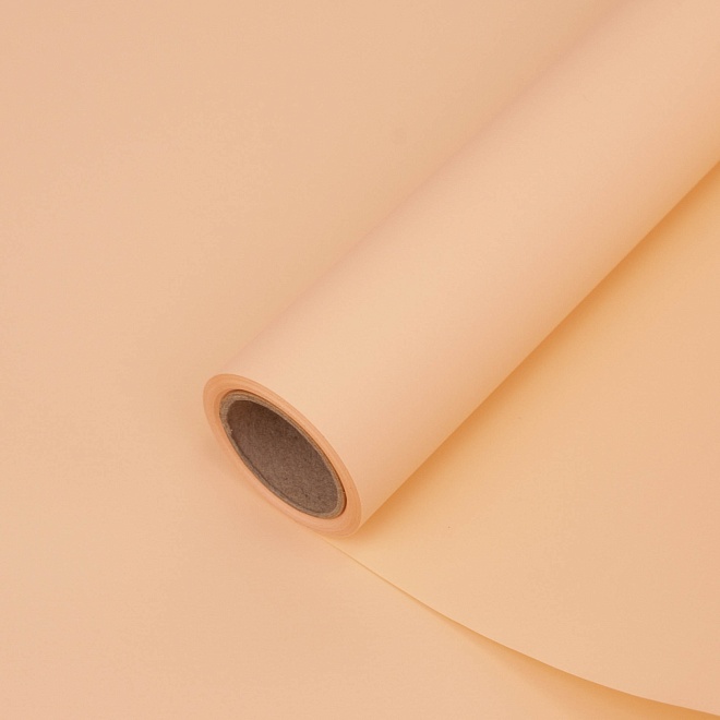 Пленка матовая 50см*10м 50мкр персиковый