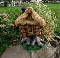 Избушка с соломенной крышей 34*36*54см 