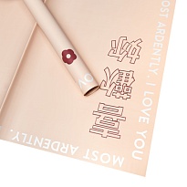 Пленка матовая 58*58см Иероглифы 10 листов бежевый