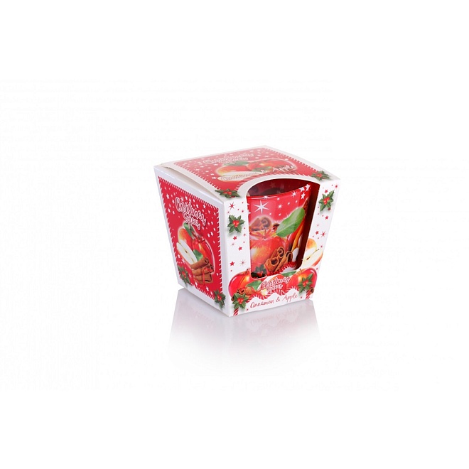 Свеча в стакане Bartek, 115г аромат Рождественские специи