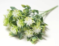 Зелень, букет искусственный шишки 5 веток h30см белый