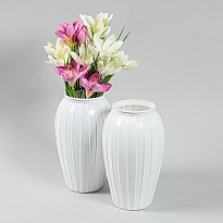 Ваза из акрила Фонарик d13*h22см белый